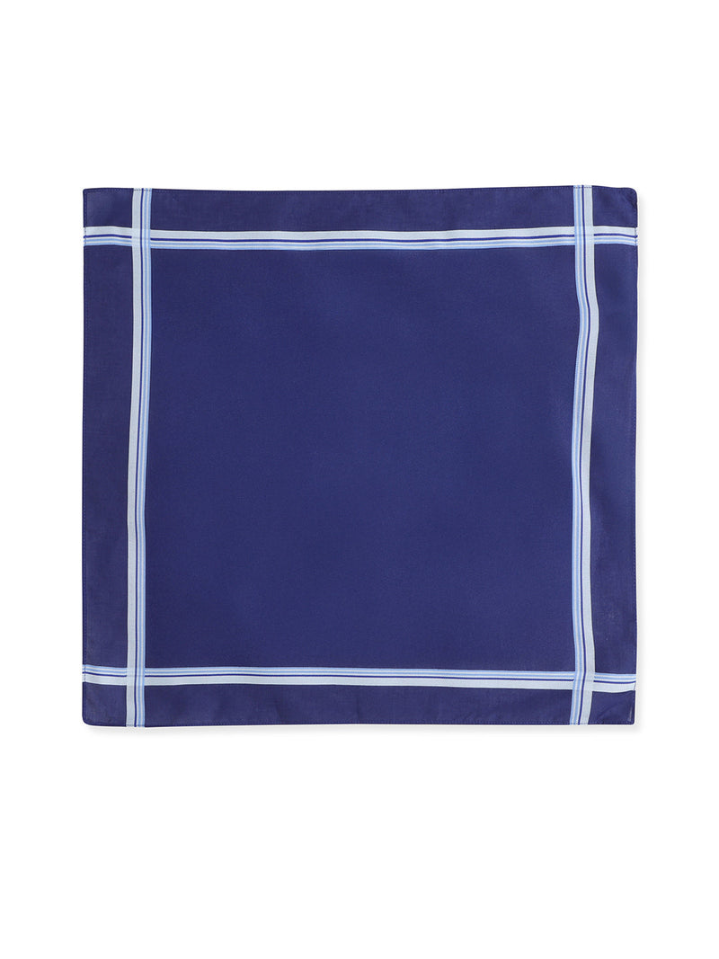 VIP Men's Striped Cotton Assorted Square Classic 04 Handkerchief-Pack of 3