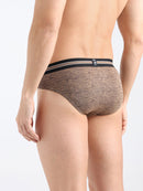 Azure Men's Printed Cotton Mid Rise Regular Fit  Briefs-Assorted Colours-Pack of 2