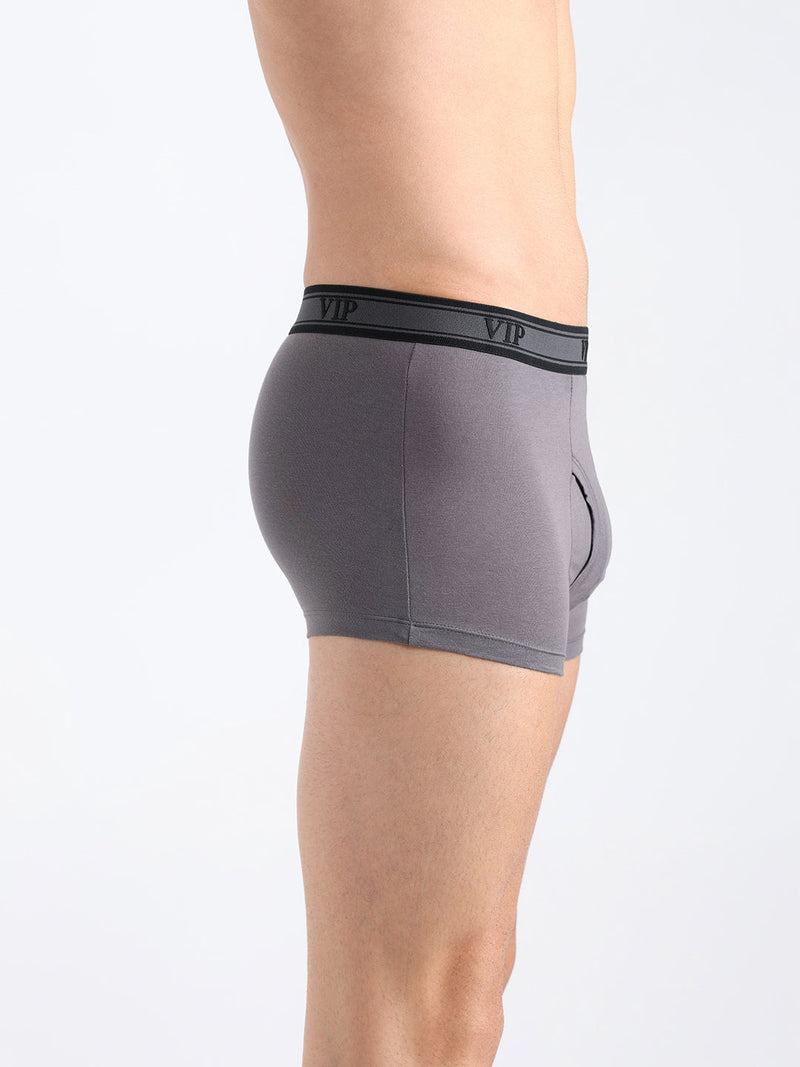 Ascent Men’s Solid Cotton Mid Rise Regular Fit Trunk-Assorted Colours-Pack of 2