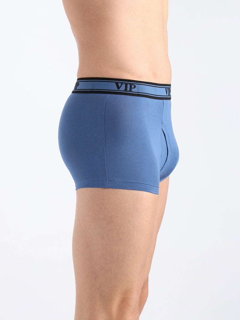 Ascent Men’s Solid Cotton Mid Rise Regular Fit Trunk-Assorted Colours-Pack of 2