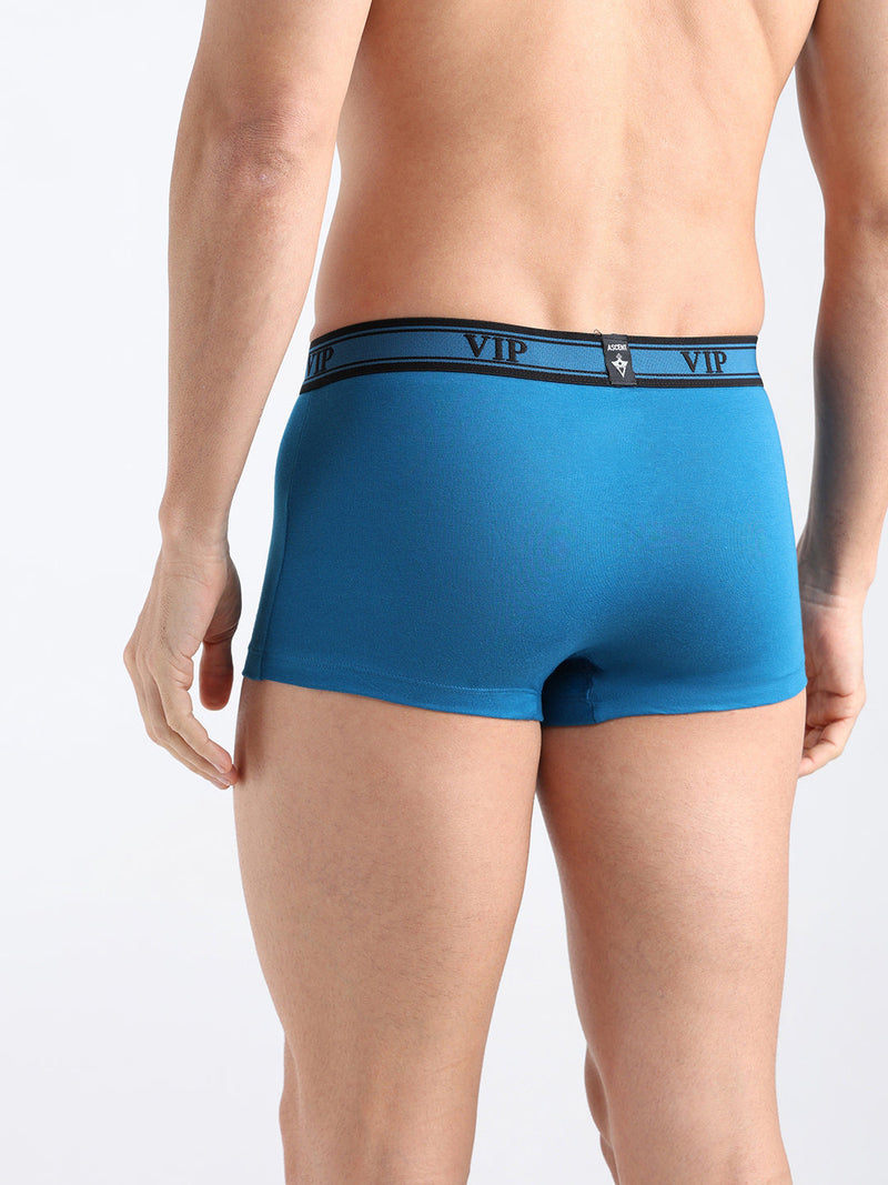 Ascent Men’s Solid Cotton Mid Rise Regular Fit Trunk-Assorted Colours-Pack of 2