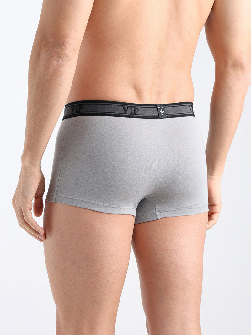 Ascent Men’s Solid Cotton Mid Rise Regular Fit Trunk-Assorted Colours-Pack of 2