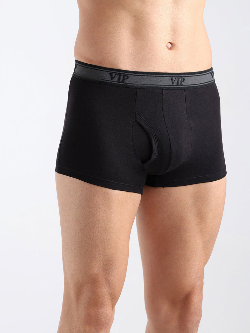 Ascent Men’s Solid Cotton Mid Rise Regular Fit Trunk-Assorted Colours-Pack of 2