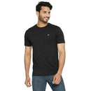 Solid Black Everyday Essential Cotton T-Shirt for Men