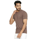 Seawood Brown Everyday Essential Cotton T-Shirt for Men