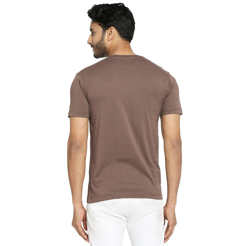 Seawood Brown Everyday Essential Cotton T-Shirt for Men