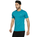 Solid Teal Everyday Essential Cotton T-Shirt for Men