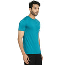 Solid Teal Everyday Essential Cotton T-Shirt for Men