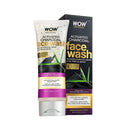 WOW Skin Science Wow Activated Charcoal Infused With Activated Charcoal Beads No Parabens & Sulphate Face Wash (100Ml)