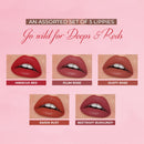 Deeps And Reds: Herb Enriched Matte Liquid Lipstick Kit- Set of 5  - Clearance