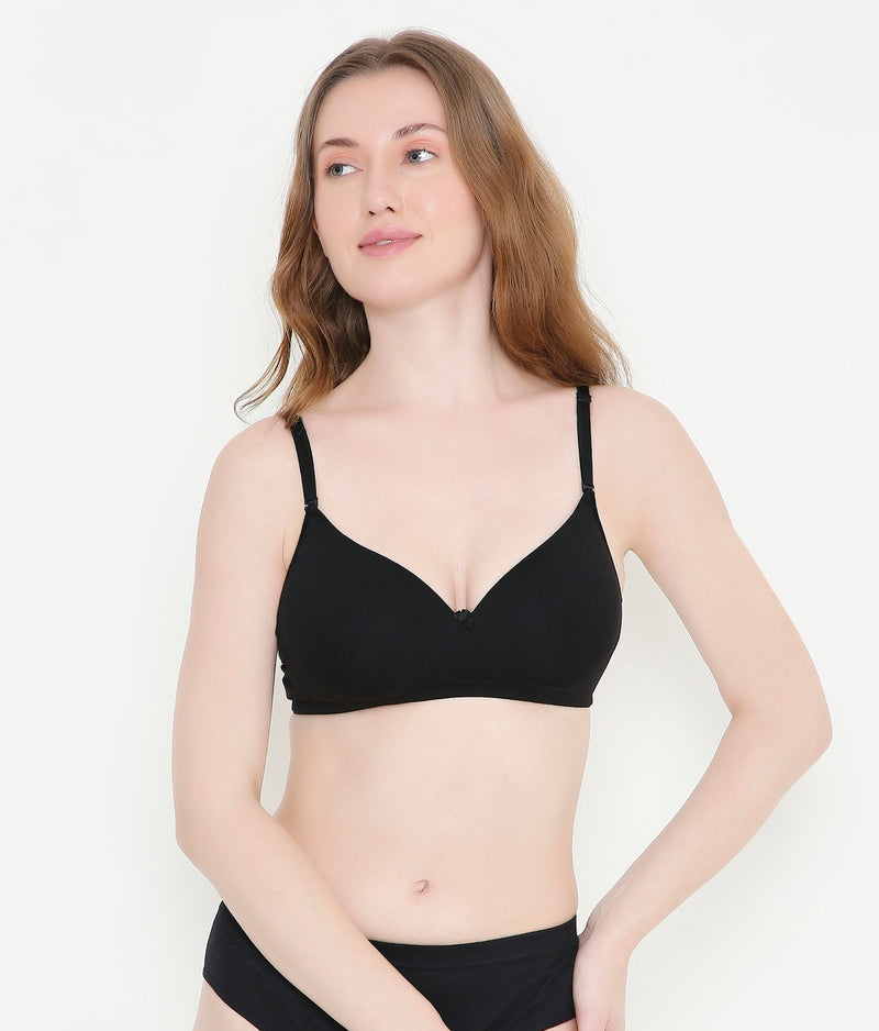 Everyday Comfort Cotton T-Shirt Bra | Padded | Stretchable