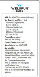 Welspun Bliss Bed In A Bag 1 N