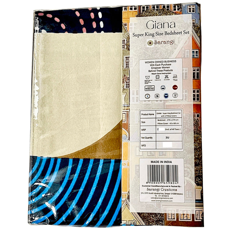 Giana Super King Size Bedsheet 1 N