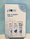 Plum Niacinamide Skincare Trio kit | Face Wash | Moisturizer | Sunscreen