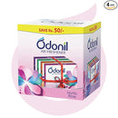 Odonil Bathroom & Toilet Air Freshener Blocks - 288g (72g x 4) | Infused with Essential Oils | Germ Protection |Long Lasting | Lasts Up to 45 days | Air Freshener for Bathroom, Toilet, Home & Office
