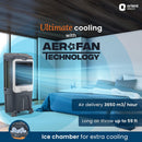 Orient Electric Ultimo 65L Desert Air Cooler with Densenest Honeycomb pads, Ice chamber & High Air Delivery | Desert Cooler for home (Grey)