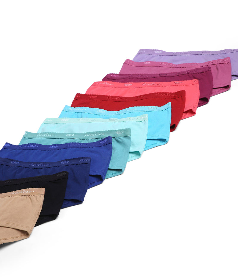 Amelie 112 Solid Boyleg Cotton Panty in Assorted Colours - AS01