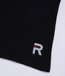 Women Solid Black Round Neck Cotton T-Shirt - 001