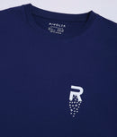 Men Navy Blue Leisurewear Cotton Tee - 002