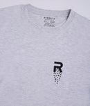 White Melange Men Leisurewear Cotton Tee - 002