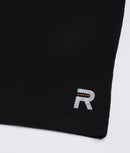 Men Solid Black Leisurewear Essential Cotton Tee - 004