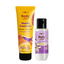 Vanilla vibes travel size body wash and caramello body lotion duo
